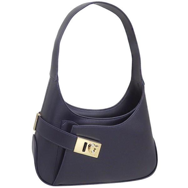 フェラガモ バッグ レディース ハンドバック レザー ネイビー ARCHIVE SH M 216295768598MIDNIG FERRAGAMO｜RINRE （リンレ）