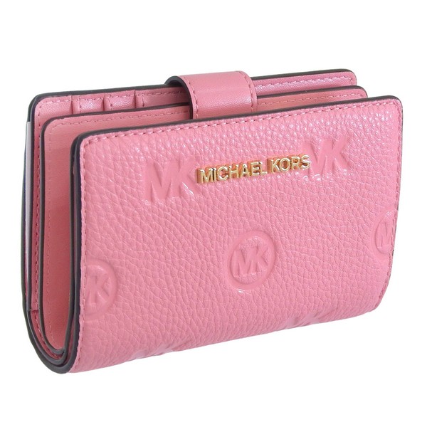 マイケルコース 財布 レディース 二つ折り財布 アウトレット ピンク JET SET TRAVEL MD BIFLD ZP CN WLLET 35S6GTVF6V-CARNA MICHAEL KORS｜RINRE （リンレ）