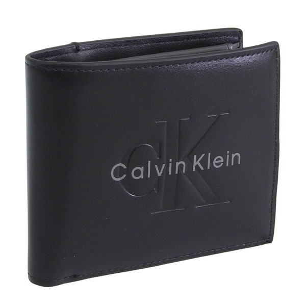 カルバンクライン 財布 メンズ 二つ折り財布 アウトレット レザー ブラック BOLD BILLFOLD W/COIN 4D1156G-001 CALVIN KLEIN｜RINRE （リンレ）