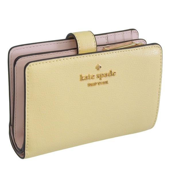 ケイトスペード 財布 レディース 二つ折り財布 アウトレット レザー イエロー med combifld wallets KN751-700 KATE SPADE｜RINRE （リンレ）