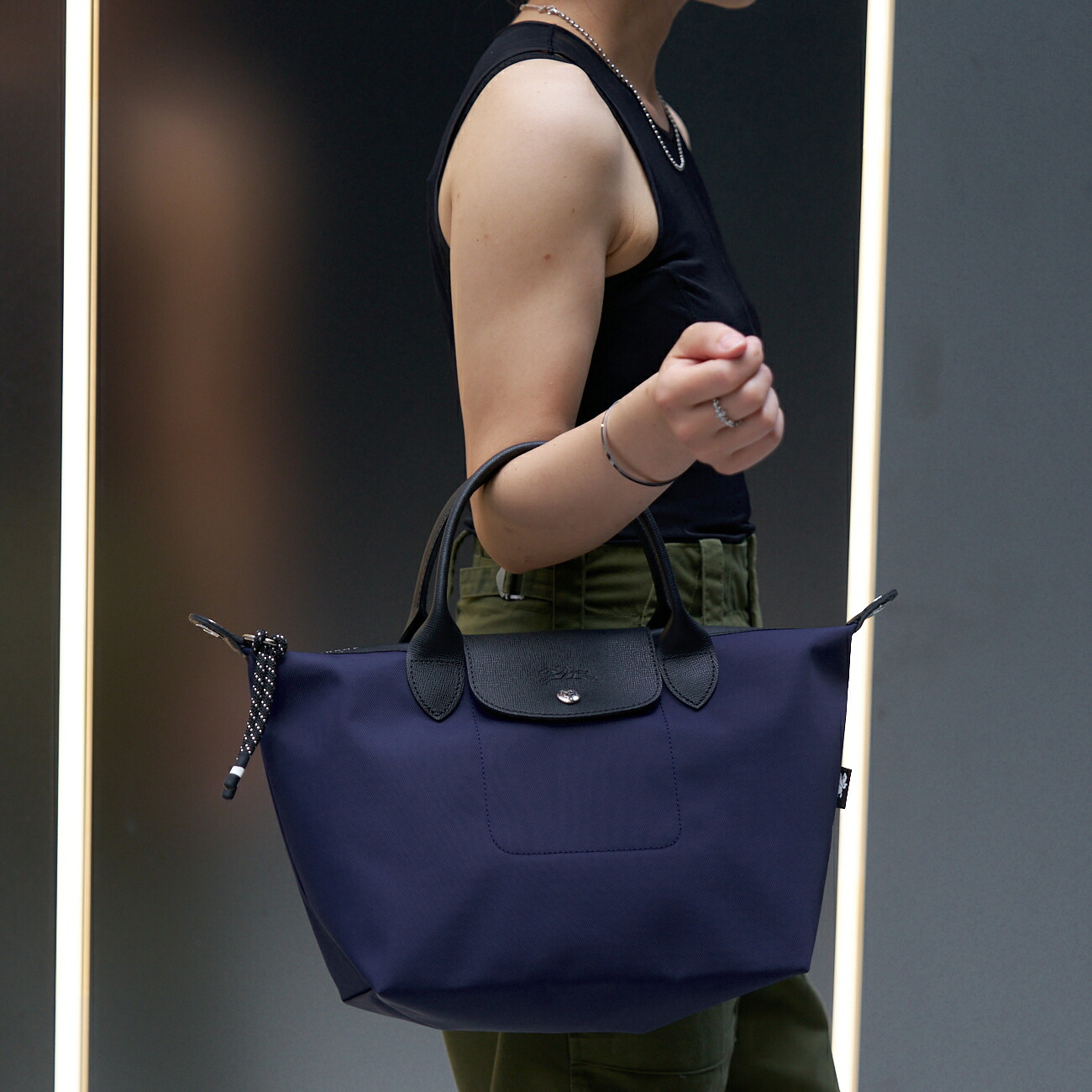 ロンシャン バッグ レディース 2WAY ハンドバッグ ナイロン ネイビー LE PLIAGE GREEN ENERGY 1512-HSR-006 LONGCHAMP スーパーセール