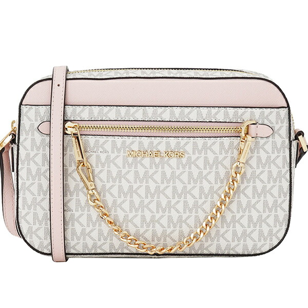 マイケル マイケルコース MICHAEL MICHAEL KORS 斜めがけショルダーバッグ アウトレット 35s1gttc9b-pwdblmt ライトピンクマルチ PVC レザー 金具ゴールド 土日祝も毎日発送します 9,660円