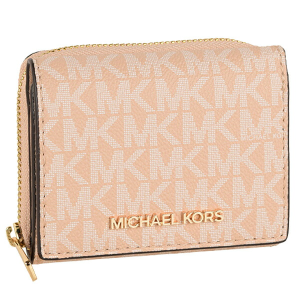 マイケルコース MICHAEL KORS JET SET TRAVEL 三つ折り財布 財布 ピンク系マルチ レディース  d35h9gtvz5b-snrmlt 【本日特価】