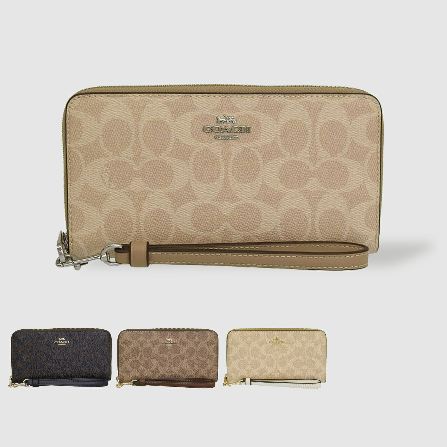 コーチ 財布 レディース 長財布 アウトレット品 LZA WLT SIG CNVS CW778 COACH