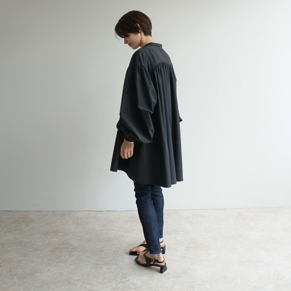 【コグマ】KAPITAL(キャピタル)/フレンチスリーブギャザーチュニック コグマ様専用】KAPITAL(キャピタル)/フレンチスリーブギャザー