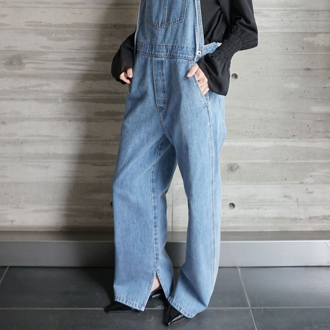 GENANX 新品デニムオーバーオール Mサイズ