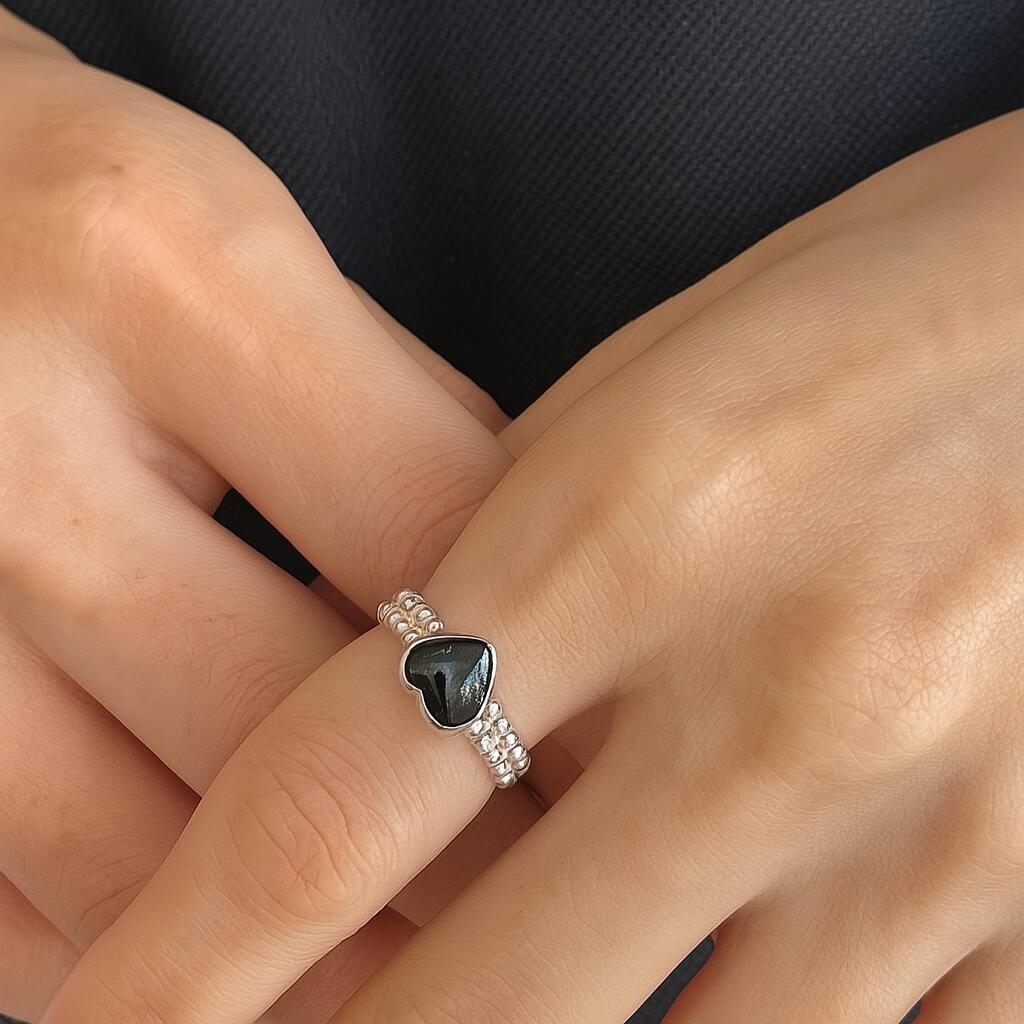 オニキス　シルバーリング11号 オニキス シルバーリング11号 楽天市場】横型 オニキス リング