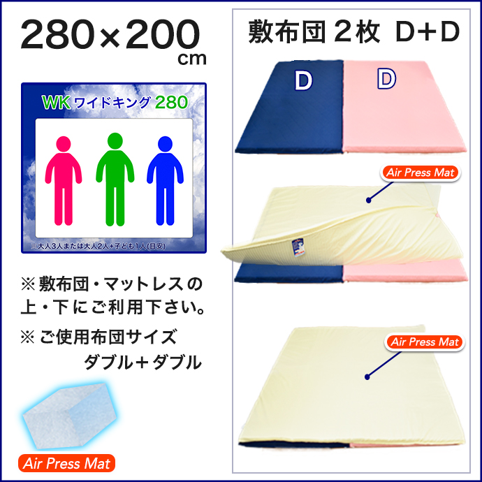 日本製 ワイドキング 敷布団 マットレス Ir Ress At 3層式 Ft エアープレス 収納 敷き布団 強度加工 高反発 固反発 固め 硬め Nanoプラチナ 抗菌 防臭 防カビ 速乾 吸汗 体圧分散調 オーバーレイ マットレス 三つ折り 収納 ホテル仕様 送料無料 Alittlepeaceofmind Co Uk