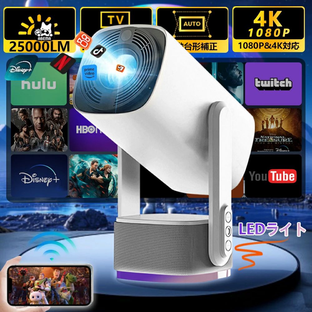 スマホ繋ぎ合わせる能力のある TV 金棒引き Wi-Fi6 1080P 身寄り用 小型 高明快さ4K相応う 差し上げ物に至適 自動小銃台形手を加える おすすめ Android クリス