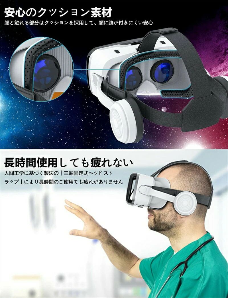 VRヘッドマウントディスプレイ 原則として型 メガネ 4.7～7.2はたご屋 受話 VR眼鏡眼鏡相応う 映像 通気性 軽さ VR水のみ iPhone\u0026android 6