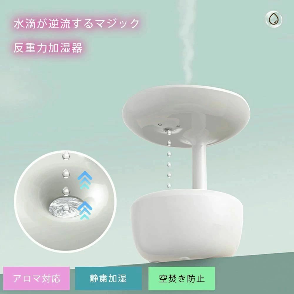上部給水式加湿器 加湿機 アロマディフューザー アロマオイル 軽量 2段階調節 卓上 タンク容量 0.7L 省エネ アロマ|ファッションファッション