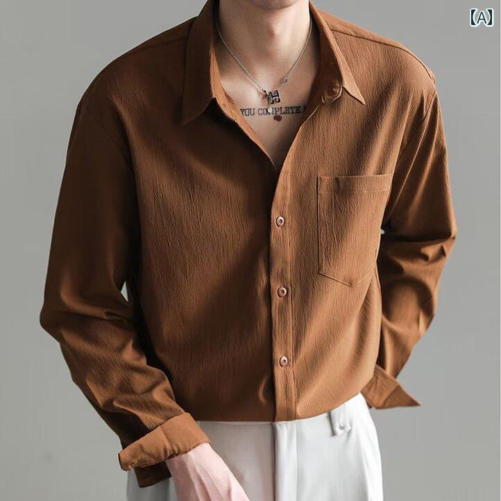 韓国 服 成年者 メンズ 軽さ 韓国 春夏  かっこいい オシャレ 分かりやすい 成人男性服 秋冬 流行り物 モテ 成人男性用 プルオーバー
