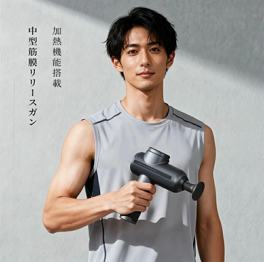 5段階調整 筋肉ケア 筋膜リリース 温感モデル ボディケア ハイパワー 静音 背中 充電式｜ファッションファッション