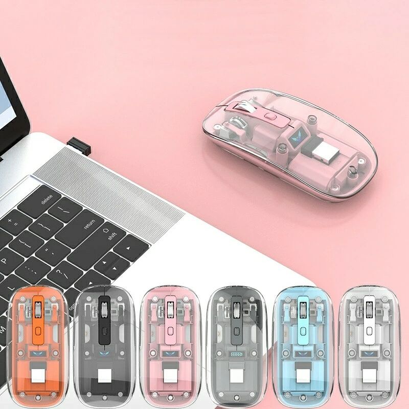2.4GHz 光学式二十日鼠 無線電話 照度 マイコン LED 無線電話 リチウム 薄型 好いたらしい 光る 境界線の外側装置