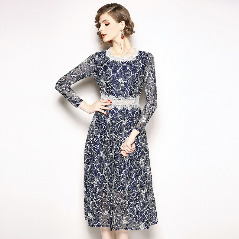 代引不可 パーティドレス セレブファッション フレアワンピース 長袖 春夏 巧みな刺繍で大人愛らしく フォーマルドレス 体型カバー 他と被らない 大人エレガント 着痩 大きいサイズあり 結婚式 披露宴 パーティードレス 謝恩会 内祝い Nsmakedonaca Org Rs