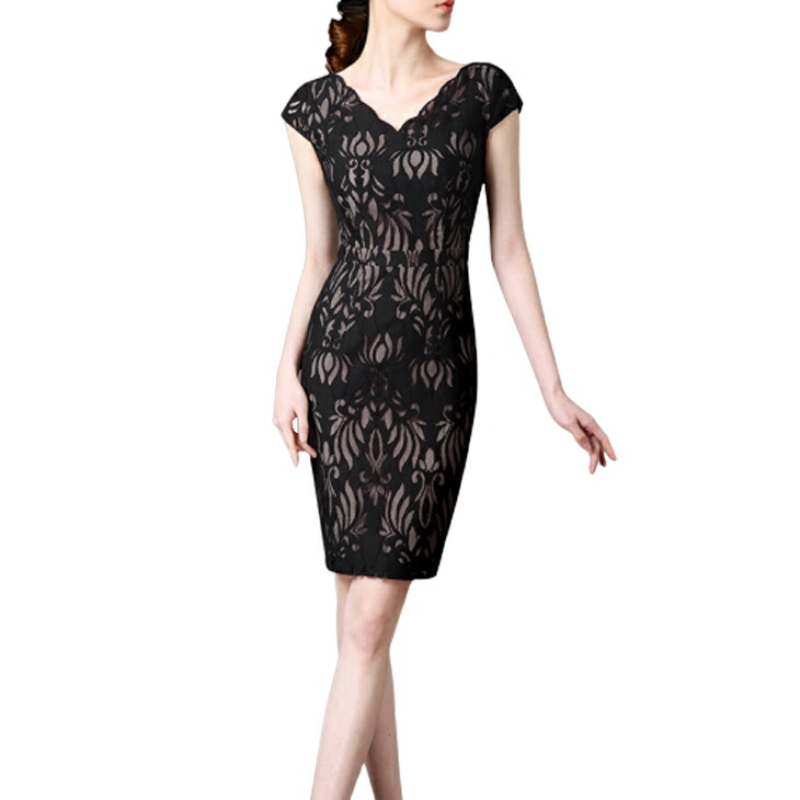 人気ブランドを 楽天市場 パーティドレス セレブファッション タイトワンピース 総レース Vネック 他と被らない 体型カバー 大人エレガント 着痩 大きいサイズあり 結婚式 披露宴 パーティードレス 謝恩会 上品 優雅 お呼ばれ 飲み会 二次会 同窓会 Ol 通勤 送料
