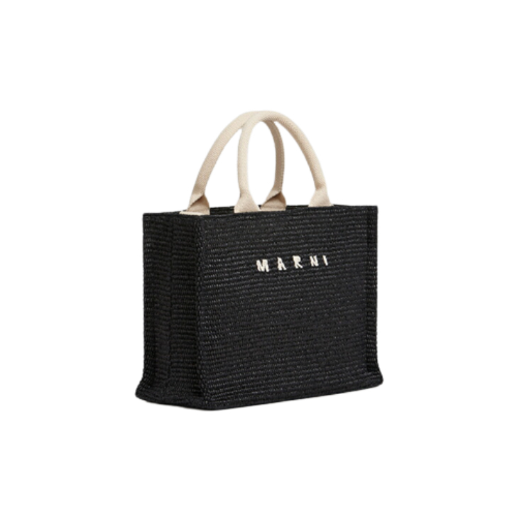 MARNI EAST-WEST TOTE BAG SMALL BLACK マルニEAST-WESTトートバッグ