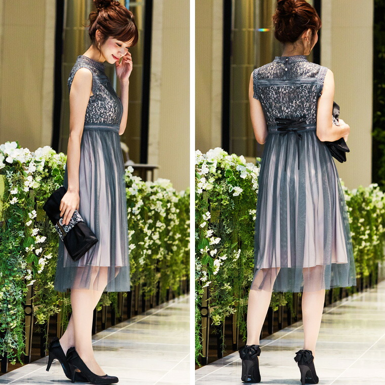 超激安 楽天市場 パーティードレス ドレス ワンピース 結婚式 他と被らない レース チュール ハイウエスト レイヤード レースアップ 編み上げ 成人式 同窓会 ドレス 謝恩会 卒業パーティー 大学生 披露宴 二次会 Aライン レディース 服装 女性 かわいい おしゃれ