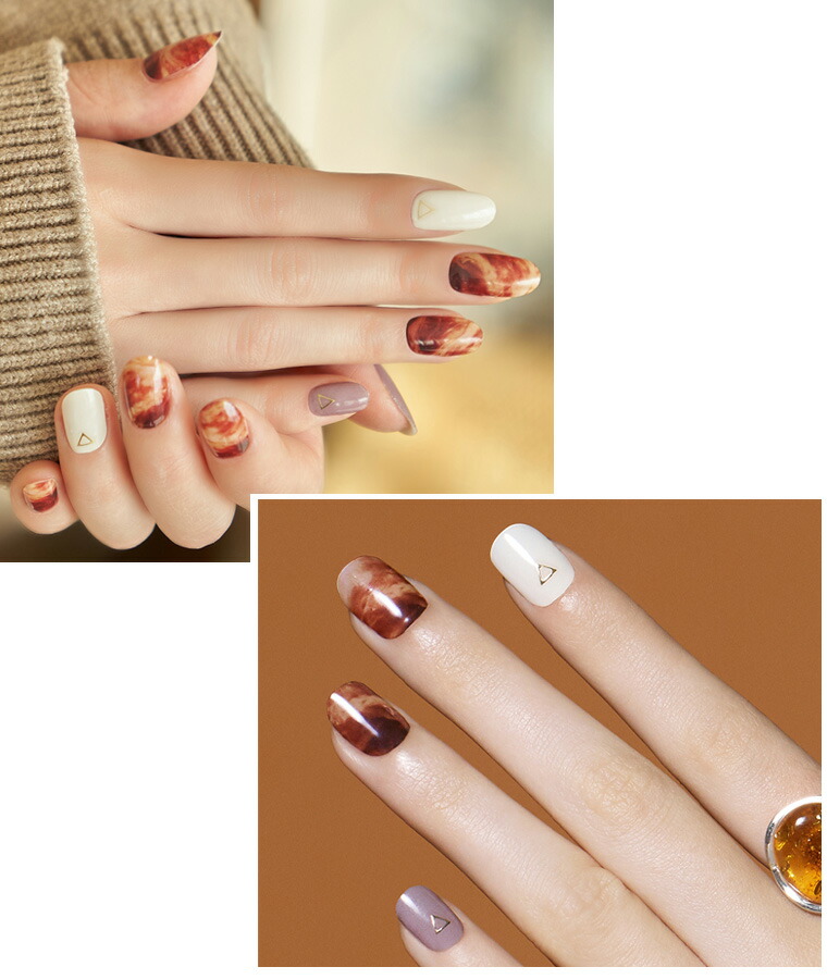 お洒落なネイルアートが簡単に完成 Edgeu 3d Ent2 おしゃれ エッジユー カラージェル キット ジェル ジェルネイル セルフネイル ネイルシール ネイルチップ ネイルデザイン ネイルパーツ ハンドネイル ブラウン 柄ネイルシール 硬化 簡単 貼るだけ 韓国 韓国コスメ 注文