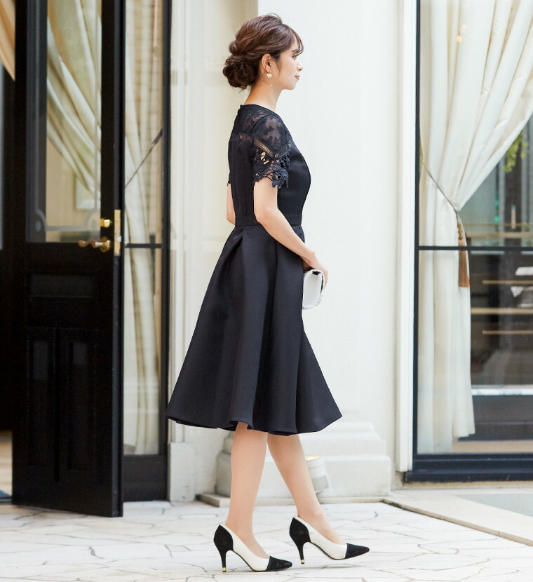 即日発送 送料無料 花柄 切り替え ミモレ丈 ワンピース パーティドレス 女子会 上品 ビッグプリント 535 国内正規品 Meydey Com Mx