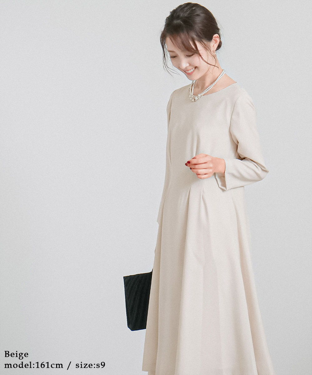 高い品質 セレモニー ワンピース レディース ママ ワンピ タック ジョーゼットワンピース 母親 母 服装 長袖 袖あり 結婚式 お呼ばれ 披露宴 二次会 入園式 卒園式 入学式 卒業式 春 夏 秋 冬 ミモレ丈 フォーマル セレモニーワンピース オケワンピ 30代 40代 50代