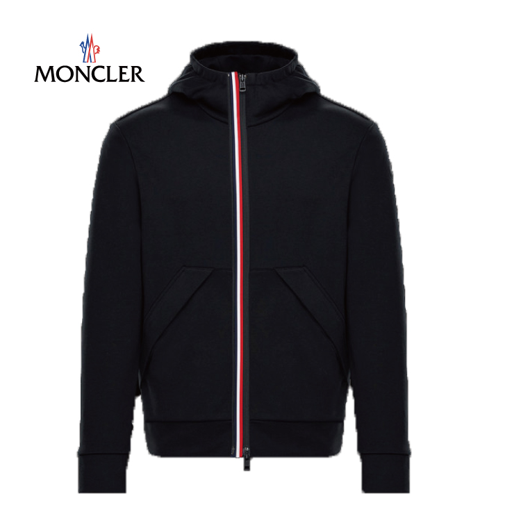 【楽天市場】MONCLER モンクレール 2018年春夏新作 メンズ SWEATSHIRT スウェットシャツ ブラック ジャケット ブルゾン