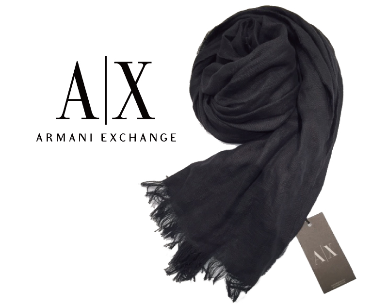【楽天市場】A|X Armani Exchange アルマーニエクスチェンジ ストール 大判 ダークグレー おしゃれ 2014年新作