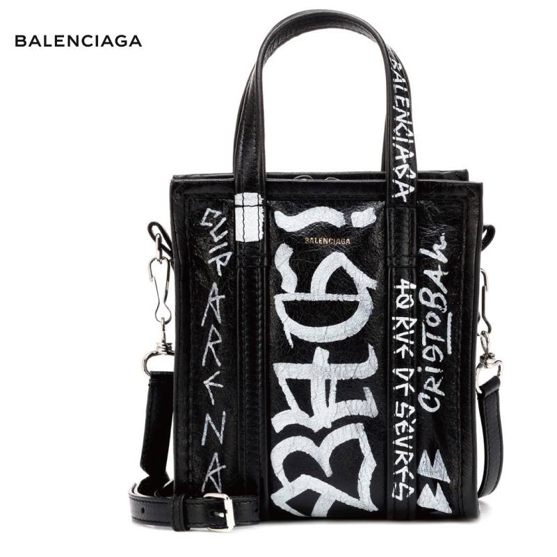 BALENCIAGA グラフィティ バザール ドローストリングバッグ-