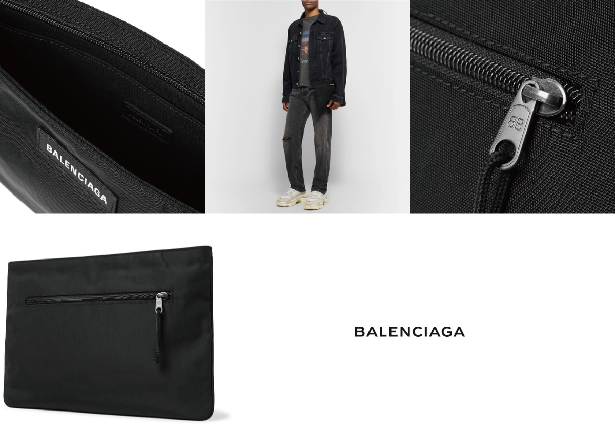 balenciaga canvas pouch