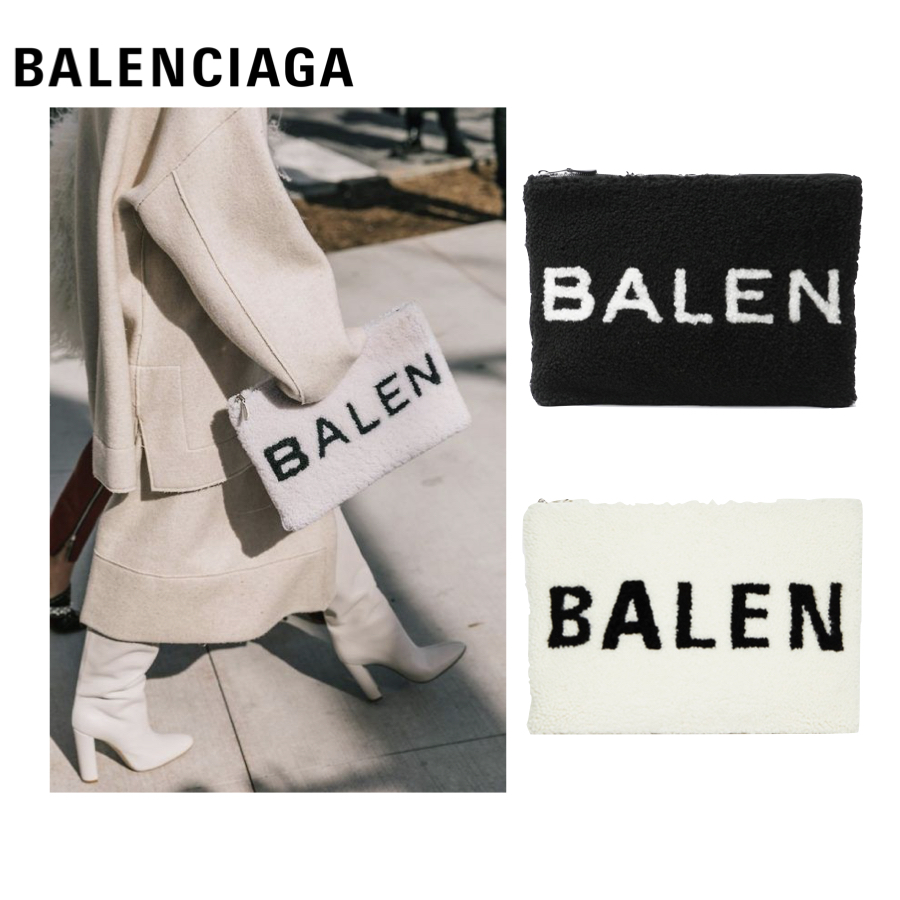 楽天市場】BALENCIAGA バレンシアガ シアリング ポーチ クラッチバック