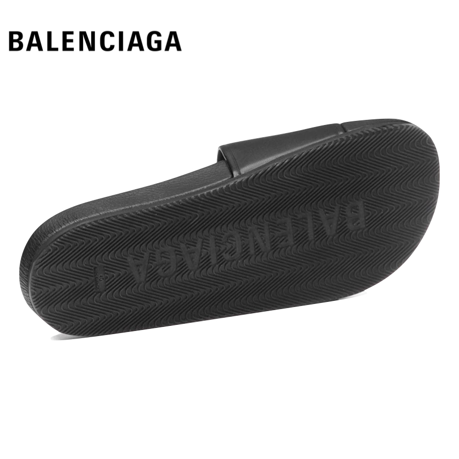 BALENCIAGA バレンシアガ シャワーサンダル ブラック ホワイト メンズ