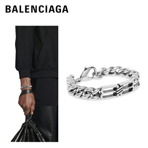 【BALENCIAGA】BB ICON GOURMETTE ブレスレット 