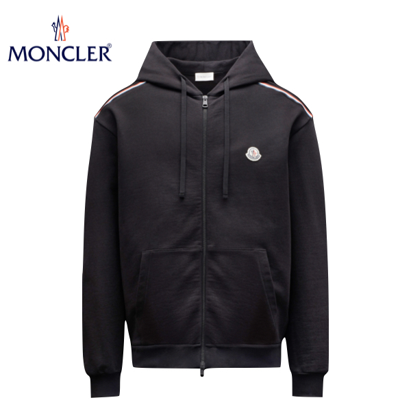 2021年最新入荷 MONCLER Zip up Cardigan Mens Black Top 2022AW