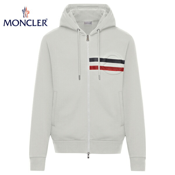 MONCLER Hooded Sweat スウェットシャツ パーカー Up ホワイト Zip