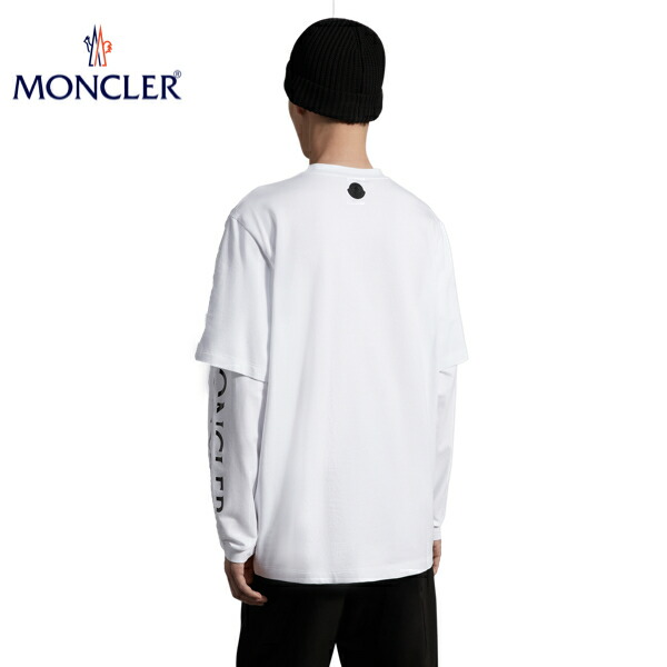 MONCLER Logo Long ロゴ Mens Sleeve T-shirt モンクレール 2022AW Top