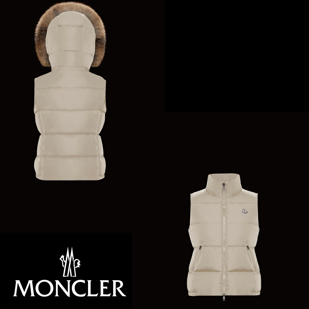 楽天市場 Moncler モンクレール Gallinule Gilet ダウンベスト レディース Beige ベージュ 19 年秋冬新作 Fashionplate