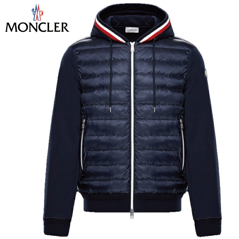 オリジナル Rembourre Sweat Shirt Moncler パーカー 19 年秋冬 メンズ ダークブルー Blue Dark Moncler Mens 0631db