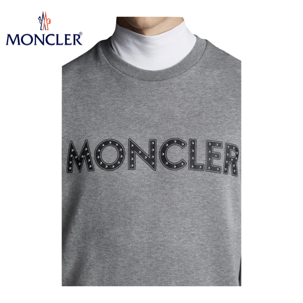 MONCLER Studded Logo 2022SS モンクレール スウェットシャツ スタッズ