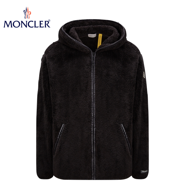 国際ブランド MONCLER Zip up hoodie Mens Black Top 2022AW