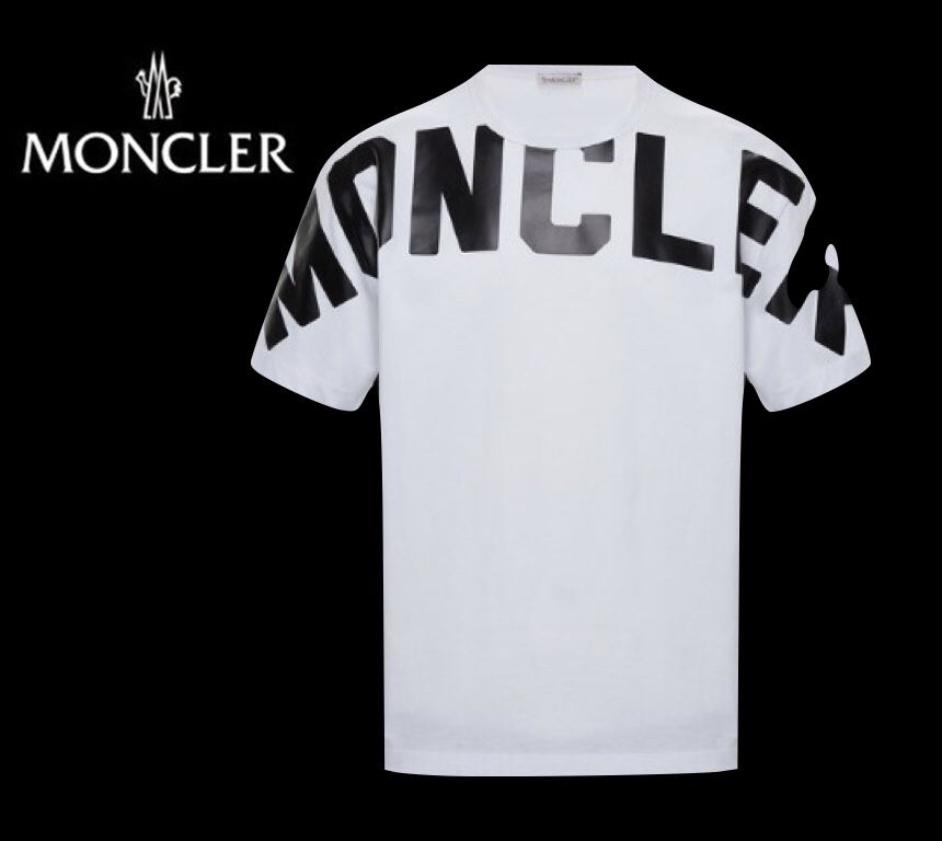 MONCLER Front Logo Printed T-SHIRT Blanc White Mens 2020SS