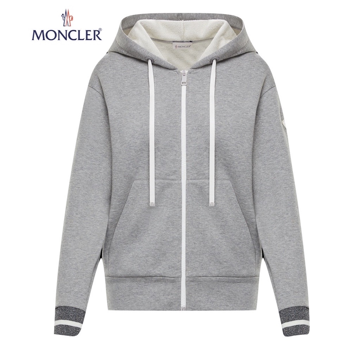 楽天市場 海外限定 国内未入荷モデル Moncler Zipper Cardigan Hoodie Gris Women ss モンクレール ジップカーディガン パーカー グレー レディース 年春夏新作 Fashionplate