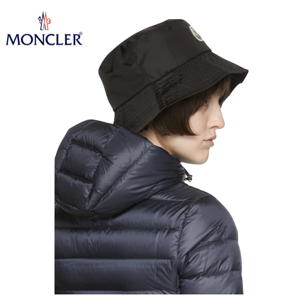 濃いピンク系統 MONCLER MONCLER Black Bucket Hat Ladys 2022-23AW