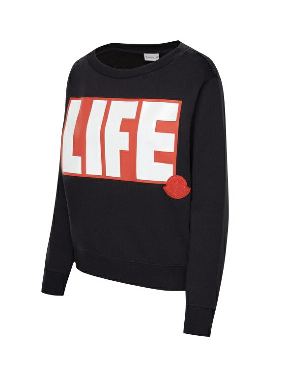 新色 MONCLER モンクレール LIFE SWEAT-SHIRT ライフ スウェット Ladys