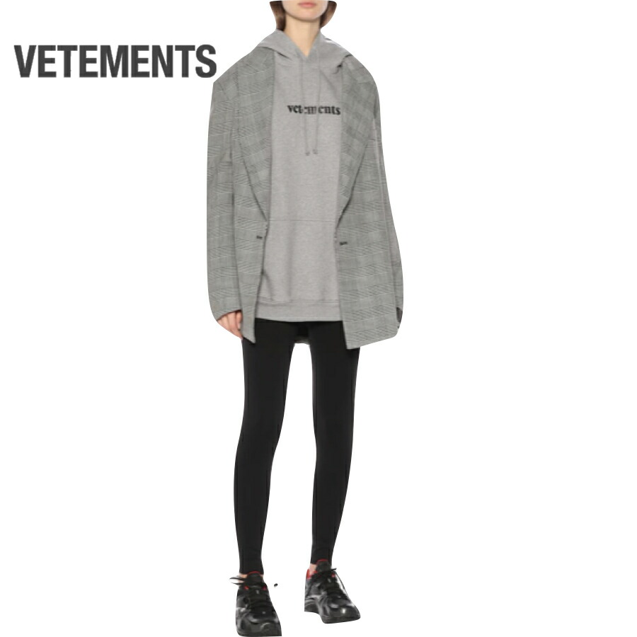 国内発送 トップス パーカー ロゴ ヴェトモン Vetements レディース ss グレー パーカー Williamsav Com