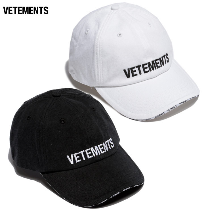 楽天市場】VETEMENTS Logo on the edge cotton baseball cap 2020SS 