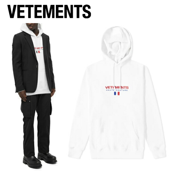 は自分にプチご褒美を VETEMENTS HAUTE COUTURE LOGO POPOVER HOODY