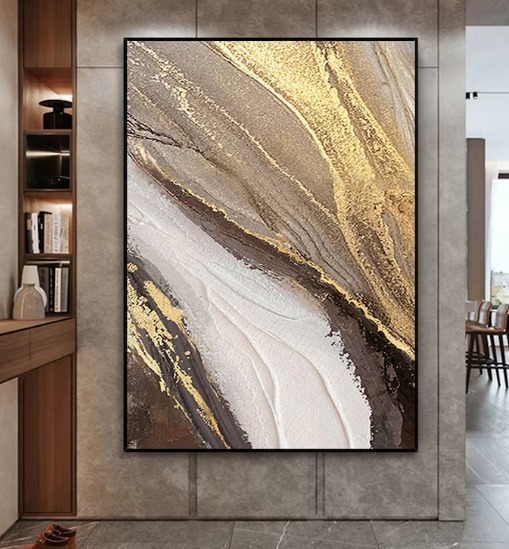 抽象画 テクスチャーアート『金魚』 絵画 Gabriel Art Garden M