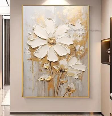 楽天市場】【絵画】【壁掛け】【手書き】【油絵】【絵】【お花の
