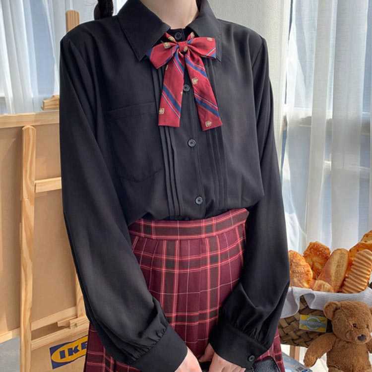楽天市場 送料無料 Jk制服 ブラウス シャツ レディース 白シャツ 黒シャツ 無地シャツ リボンタイ 蝶タイ 春 秋 通学 学生 女子高校生 可愛い Fast Fashion 楽天市場 送料無料 Jk制服 ブラウス シャツ レディース 白シャツ 黒シャツ 無地シャツ リボンタイ 蝶タイ 春 秋 通学 学生 女子高校生 可愛い Fast Fashion