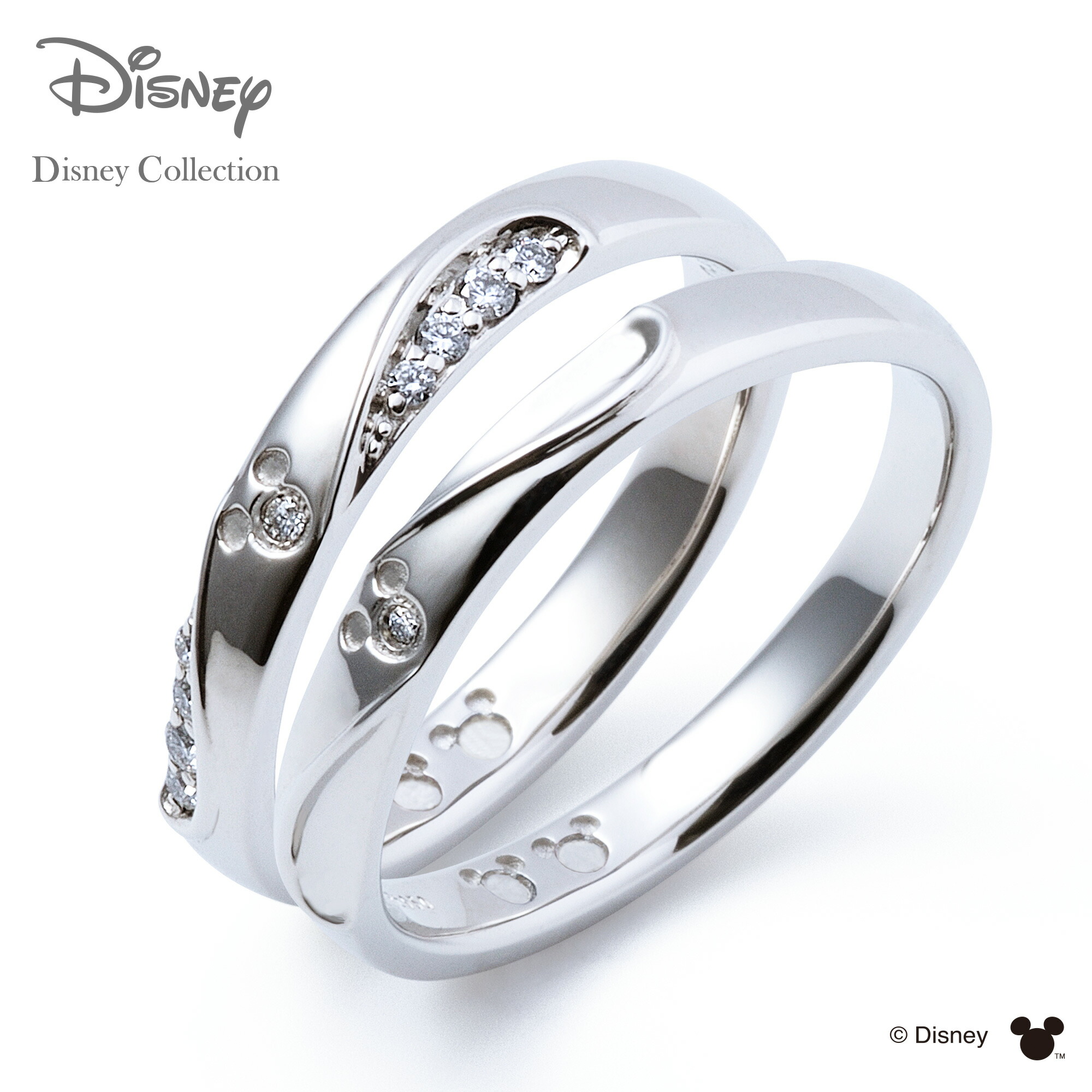 【結婚指輪】【ラッピング無料】【刻印無料】【ディズニーコレクション】 ディズニー プラチナ マリッジ リング 隠れミッキーマウス THE KISS Anniversary ザキッス リング・指輪 DI-7061104531-7061104541 セット シンプル 男性 女性 2個セット アニバーサリー｜THE KISS 公式ショップ